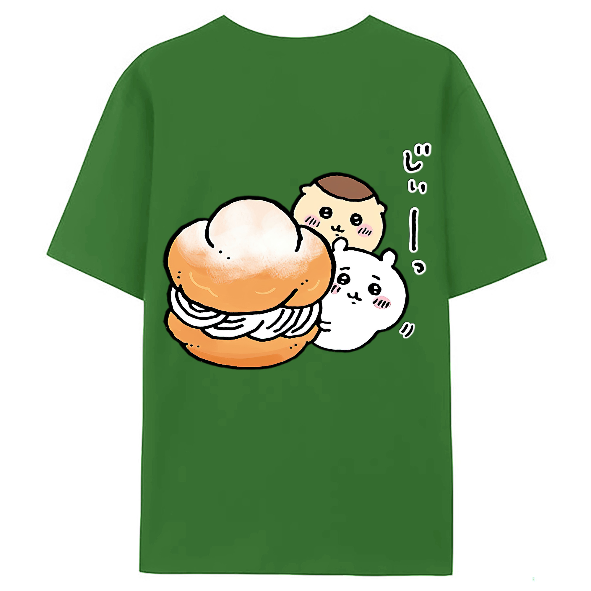 （画像用） ちいかわ くりまんじゅう Chii-kawa kuri manjū レディース半袖Tシャツ(バックプリント)